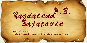 Magdalena Bajatović vizit kartica
